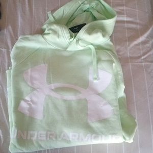 Near New Under Armour UA Lime New with tags Logo Hoodie XL